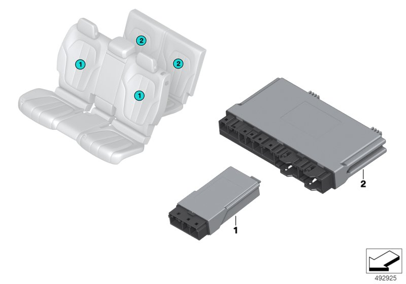 BMW 61359459448 Seat Module