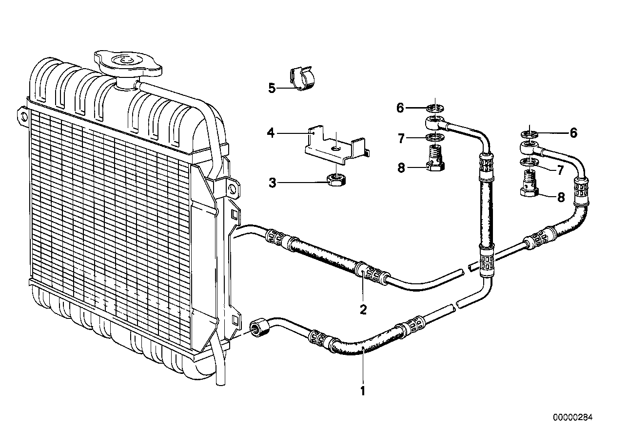 BMW 17221116384 Oil Pipe