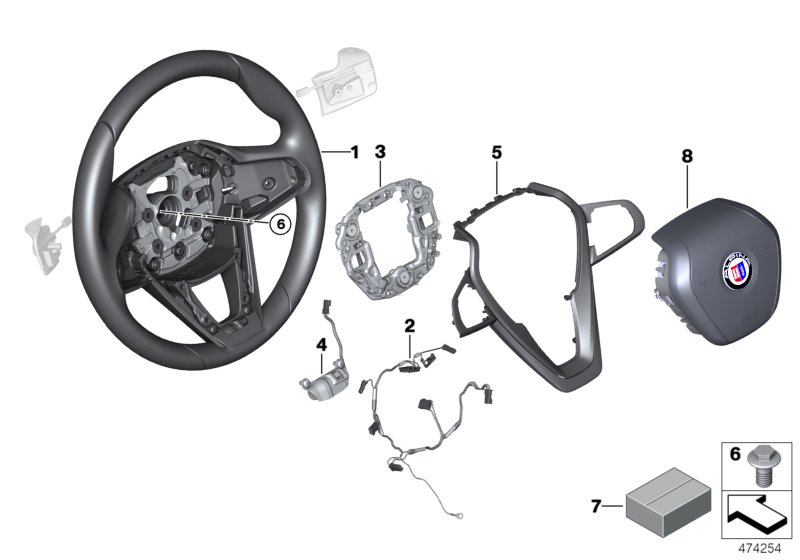 BMW 32307991467 AIRBAG MODULE, DRIVER'S SIDE