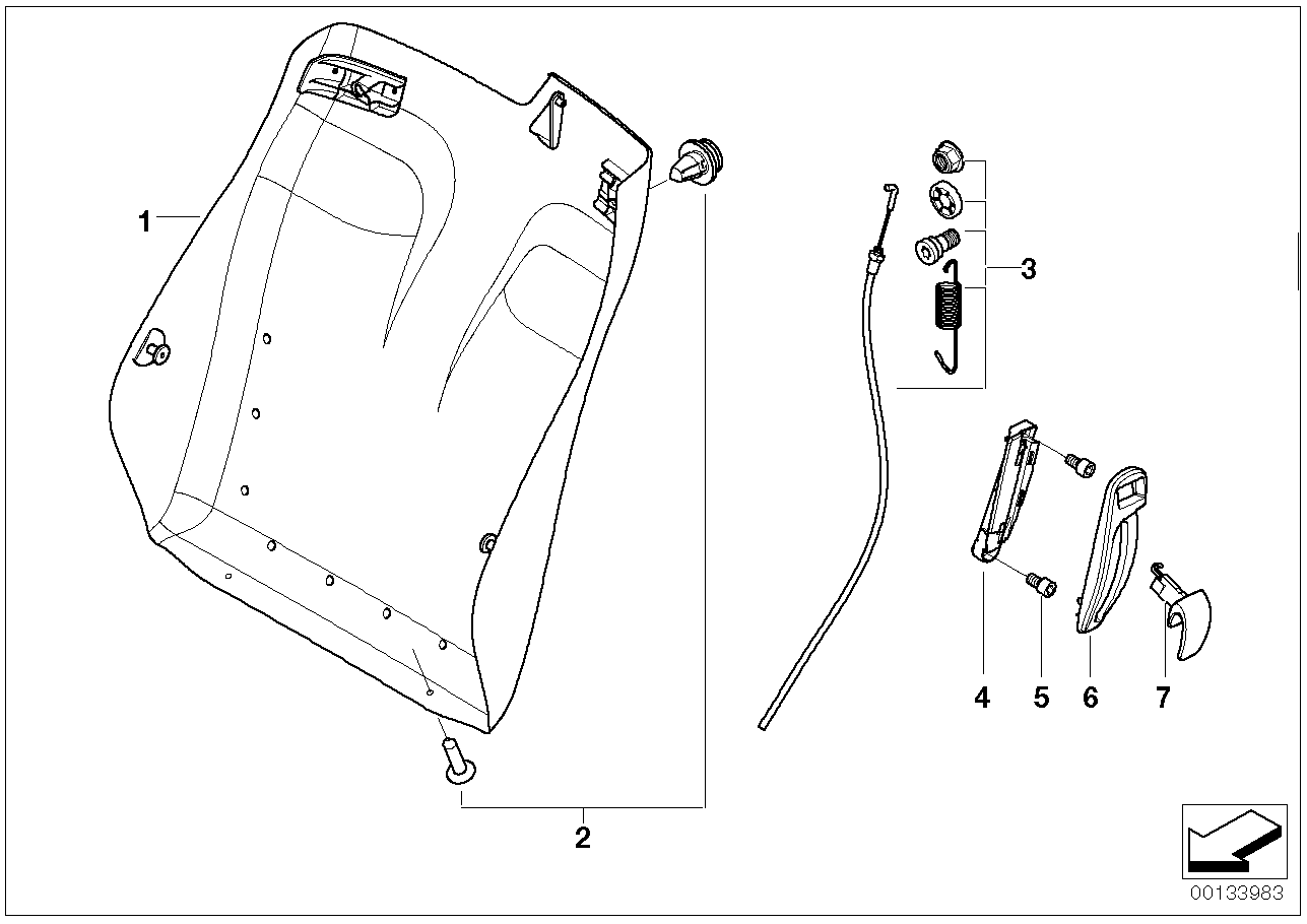 BMW 52107173541 Rear Panel, Left