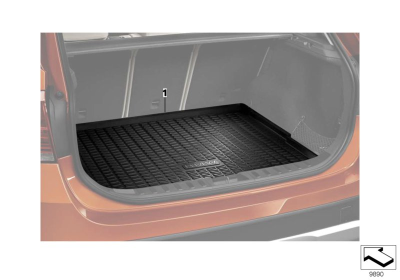 BMW 82269408286 Fitted Luggage Compartment Mat