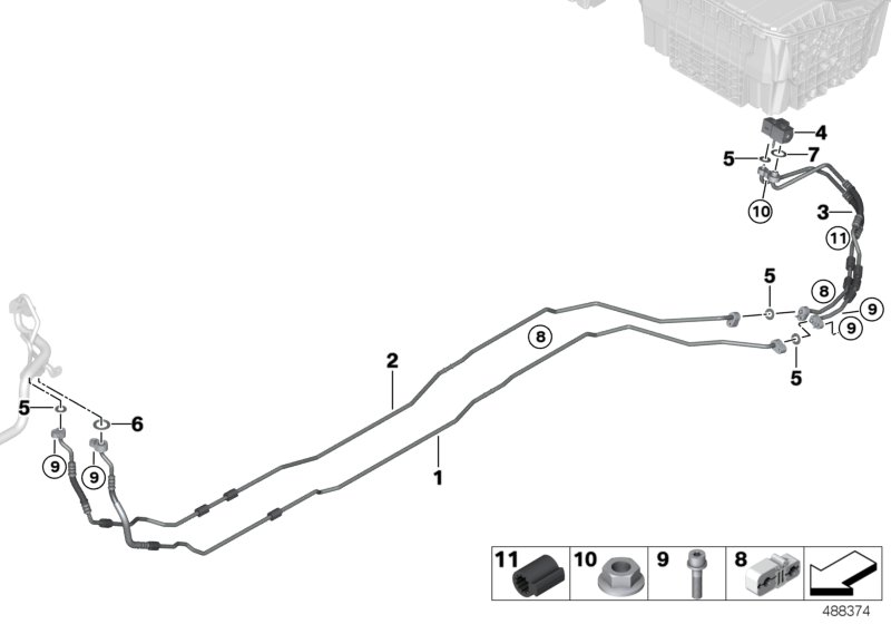 BMW 17127553536 SPACER HOLDER