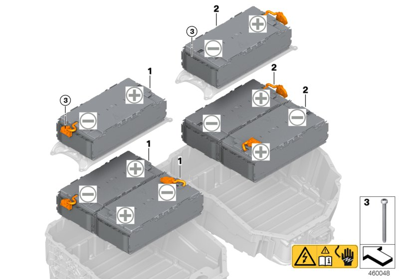 BMW 61278658345 CELL MODULE, HIGH-VOLTAGE BA