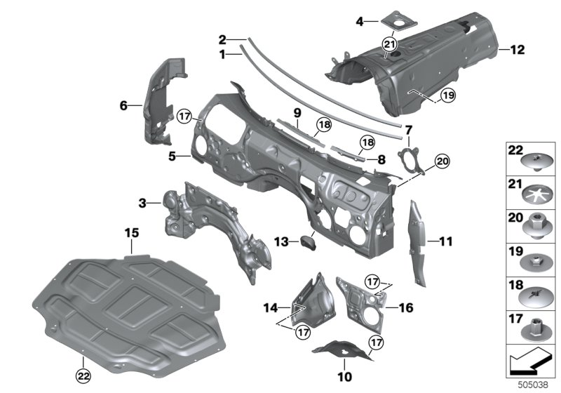 BMW 51487456395 SOUND INSULATION, TUNNEL