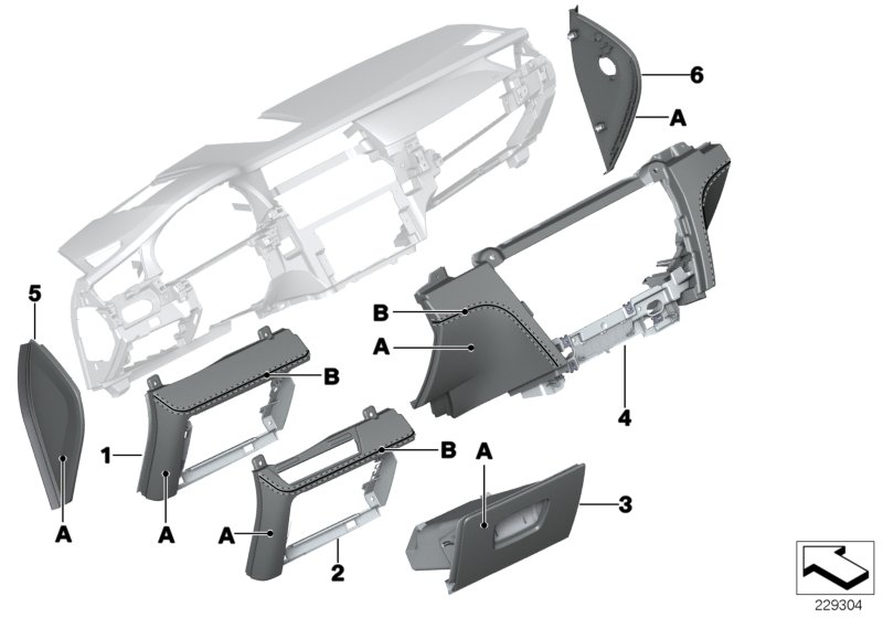 BMW 51457975794 Folding Box, Driver'S Side, Leather