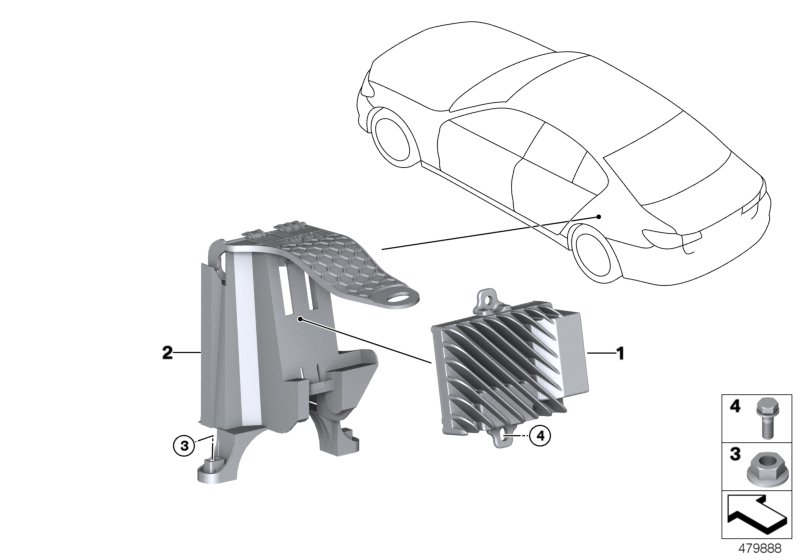 BMW 65159353272 Holder Asd