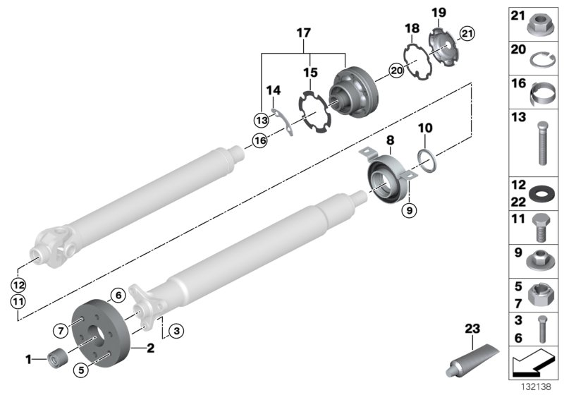 BMW 26121229726 Centre Mount