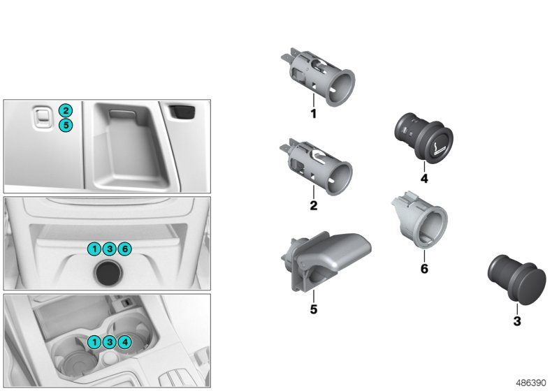 BMW 61349473608 CIGARETTE LIGHTER SOCKET