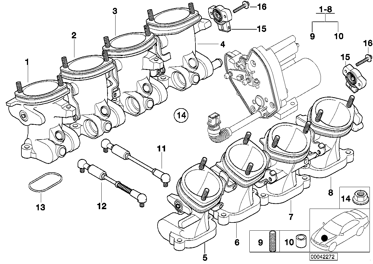 BMW 13541402062 Stud Bolt