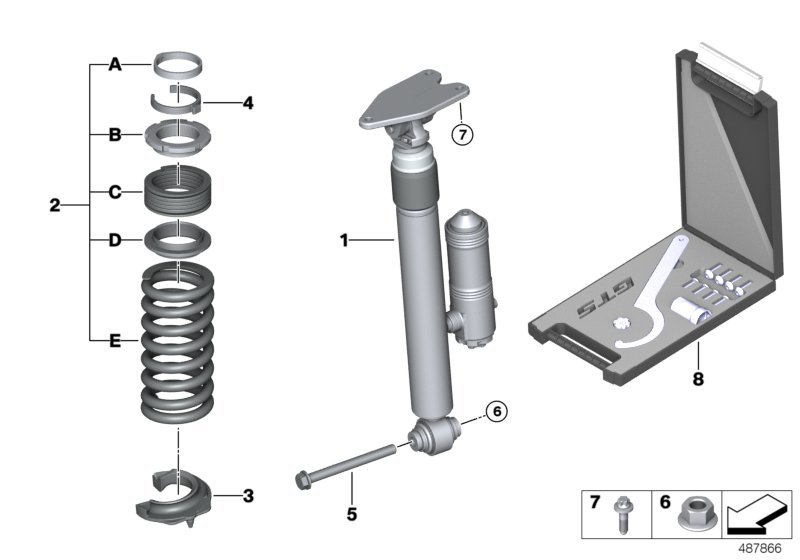 BMW 31317845115 Spacer Clip