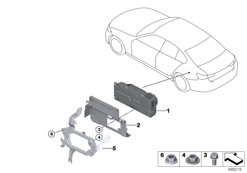 BMW 65158794937 HOLDER AMPLIFIER