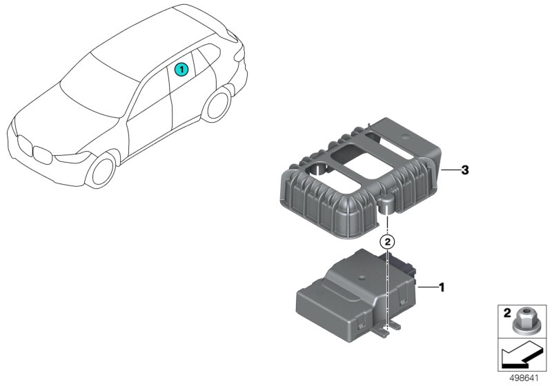 BMW 16148486902 CONTROL UNIT COVER