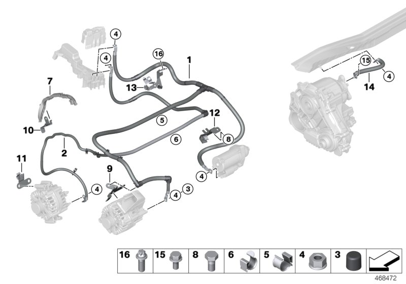 BMW 12428621081 METAL BRACKET