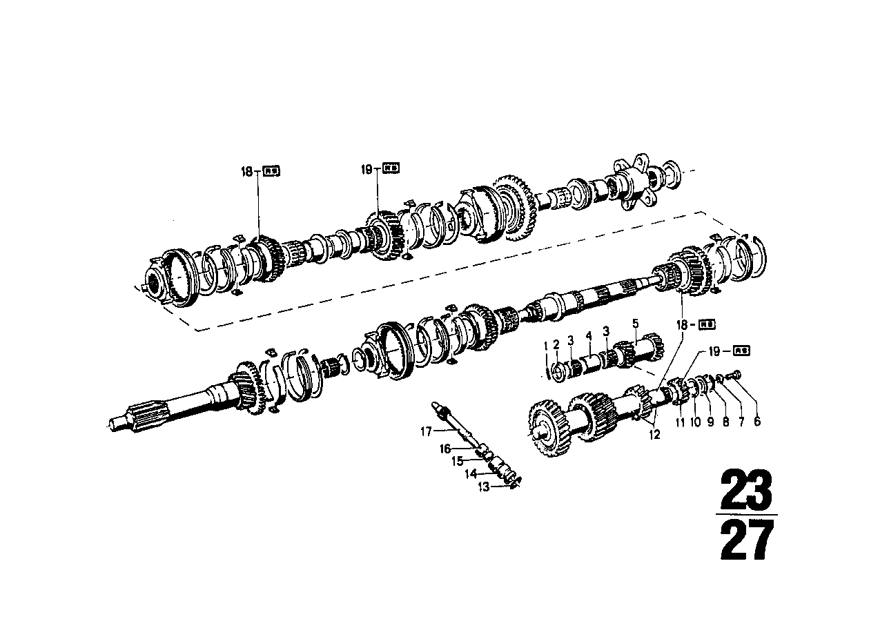 BMW 23211201487 Countershaft