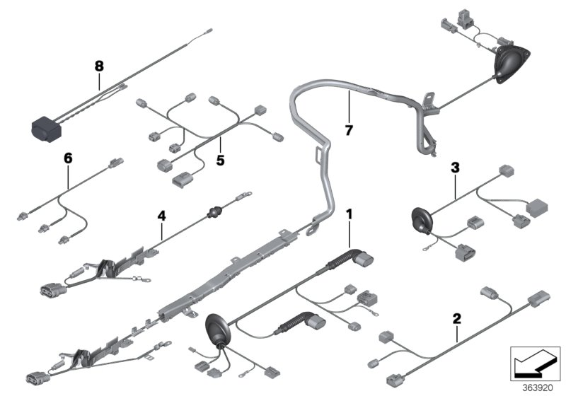 BMW 61129271748 Cable Set, Electric Power Steering