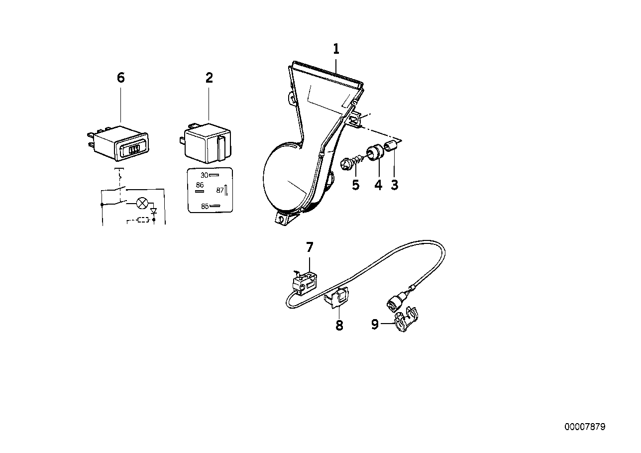 BMW 61311377492 Microswitch