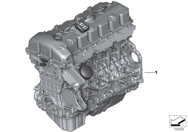 BMW 11000415033 Exchange Short Engine