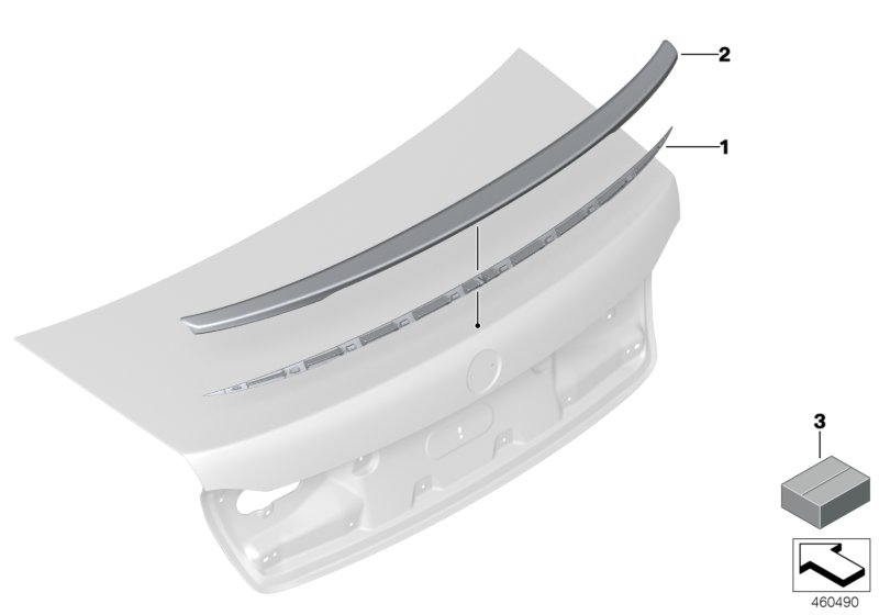 BMW 51628074152 Set, Adhesive Pads