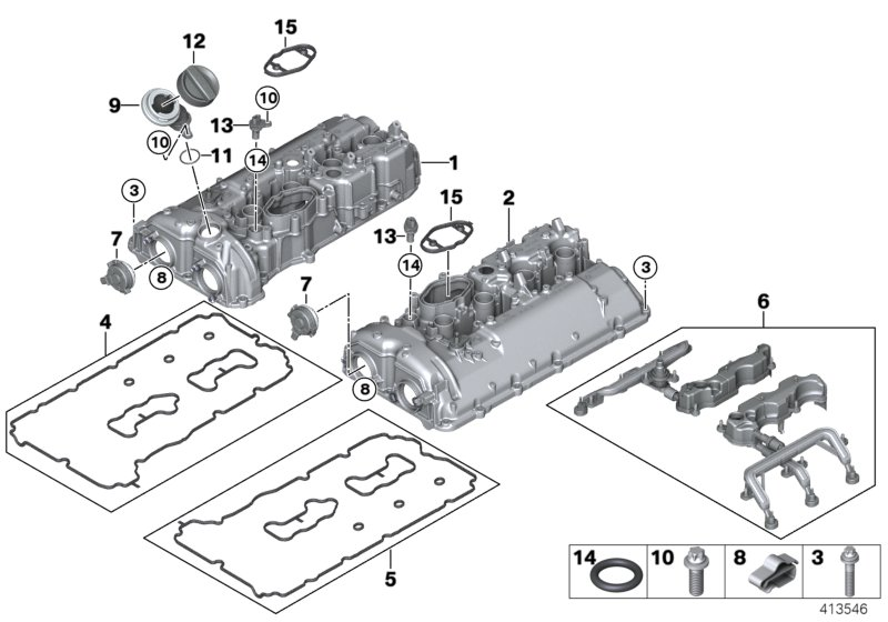 BMW 11128680953 Cylinder Head Cover