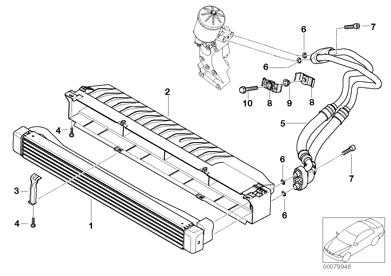 BMW 17212228942 Engine Oil Cooler