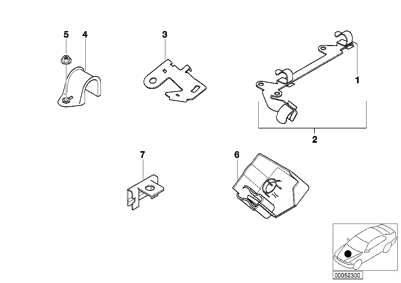 BMW 12521437509 Holder