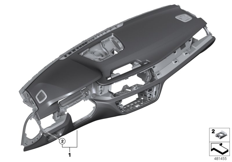 BMW 51459458008 INSTRUMENT PANEL