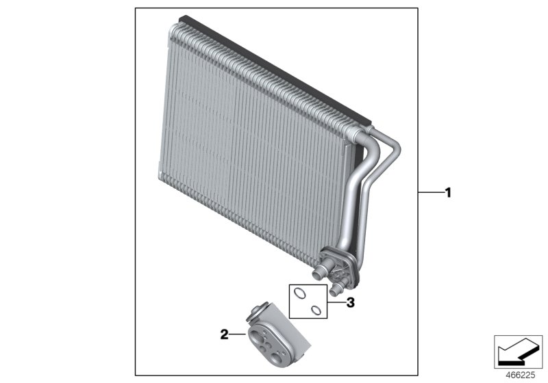 BMW 64119396870 Evaporator