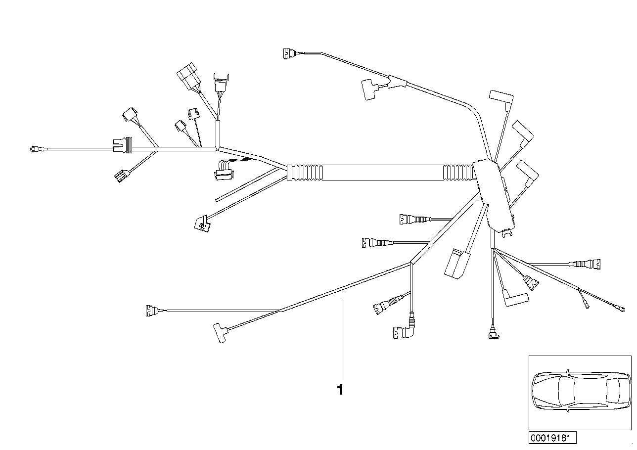 BMW 12518025881 Engine Wiring Harness