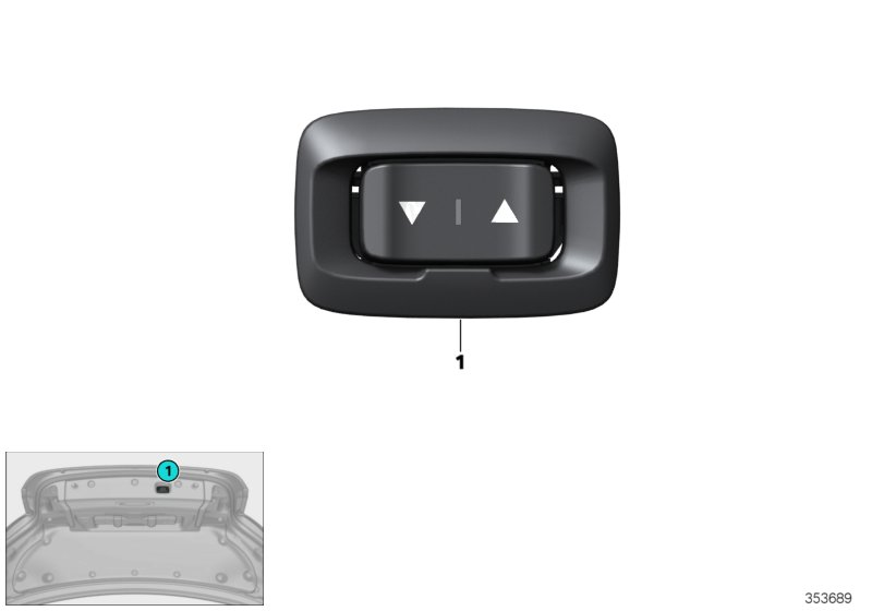 BMW 61319303958 Switch, Loading Aid