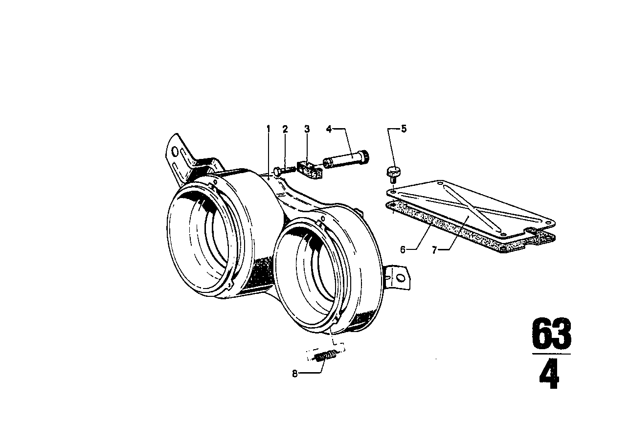 BMW 63121811924 Gasket