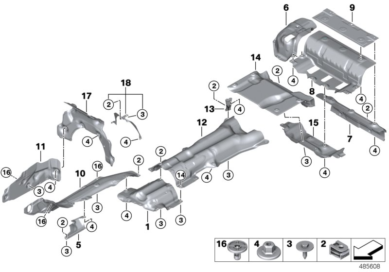 BMW 51488082059 HEAT INSULAT.F.LUGGAGE COMP.