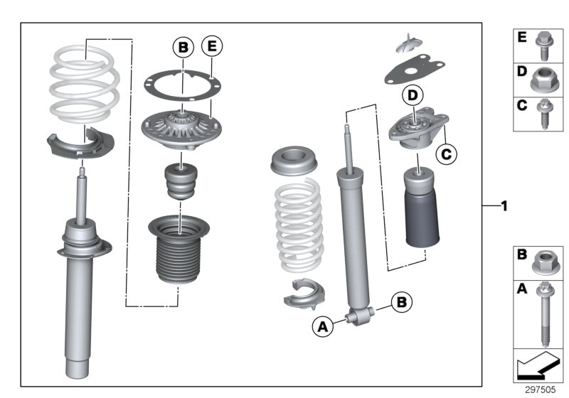 BMW 33502320928 Retrofit Kit Sports Suspension