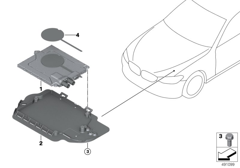 BMW 61356832921 LID CAR PAD MODULE CPM