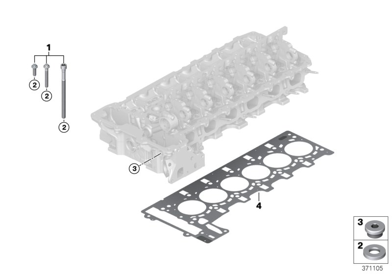 BMW 11127853937 Set Bolt Cylinder Head