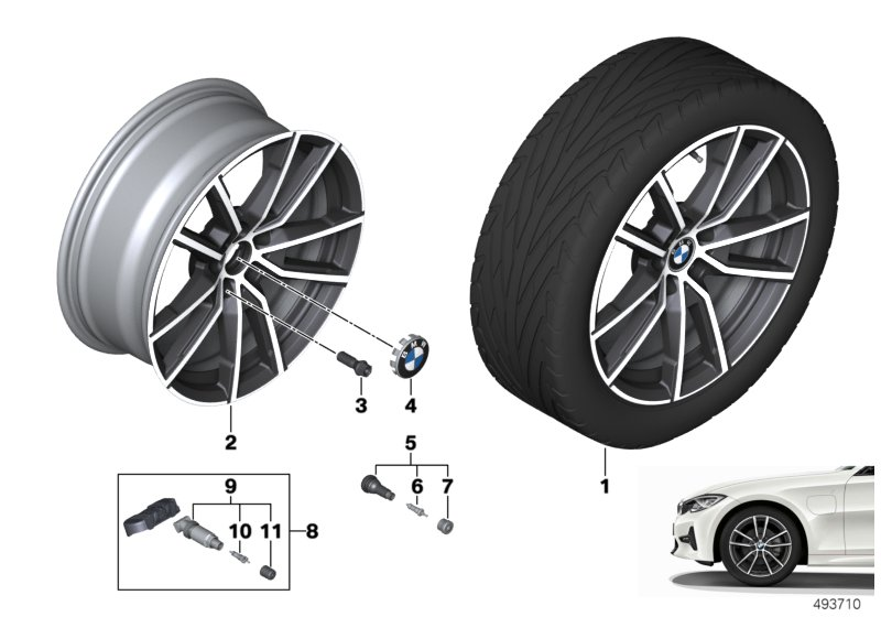 BMW 36116897082 DISK WHEEL, LIGHT ALLOY, IN