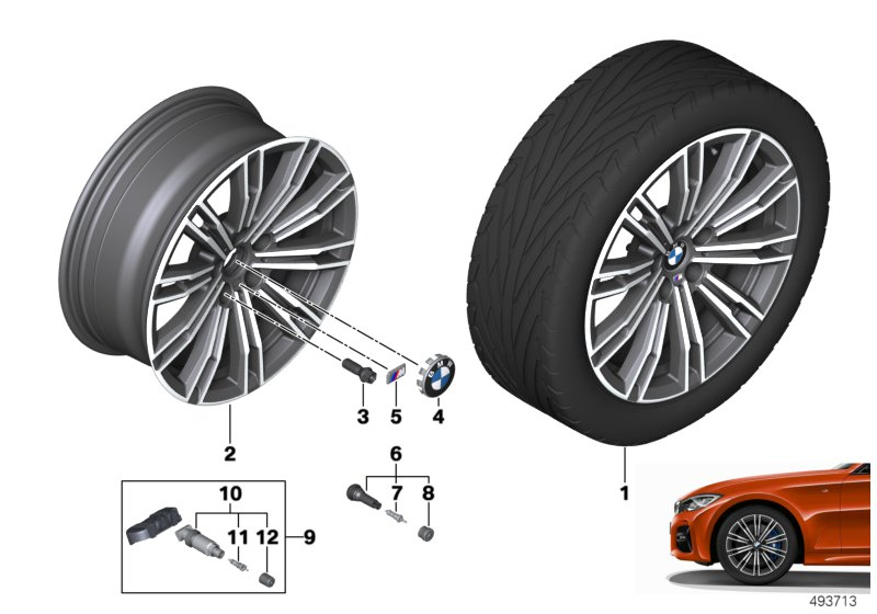 BMW 36118089891 Disk Wheel, Light Alloy, In