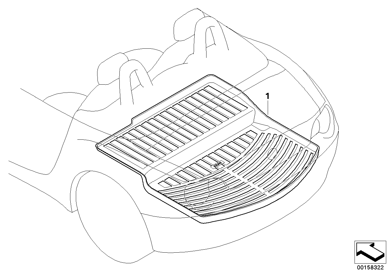 BMW 82110305071 Cargo Tray