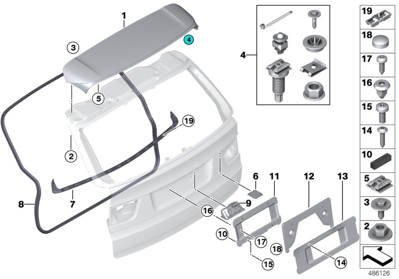 BMW 07119905873 Countersunk Screw