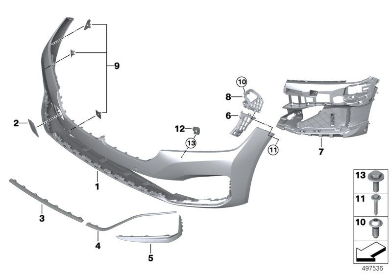 BMW 51117475198 PROTECTIVE RUBBER STRIP,RGHT