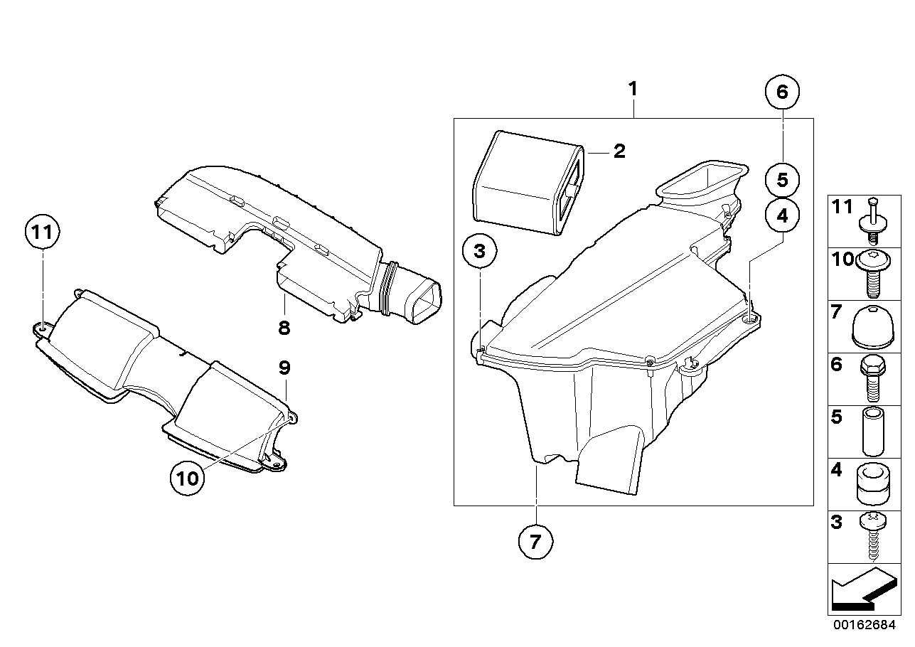 BMW 13717838567 Intake Silencer