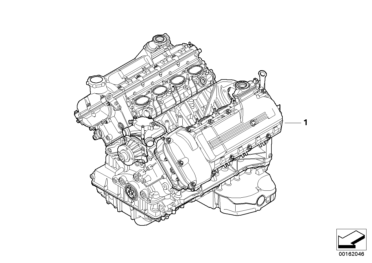 BMW 11002303727 Short Engine