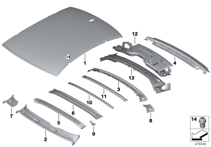 BMW 51134810713 Clip