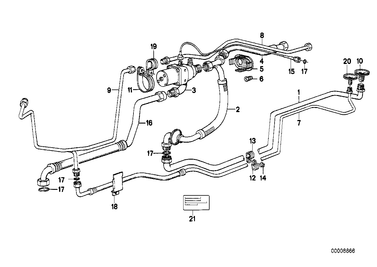 BMW 64501380697 Pipe