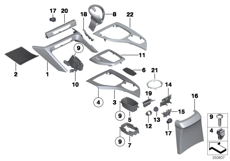 BMW 51162993660 Cover, Drink Holder