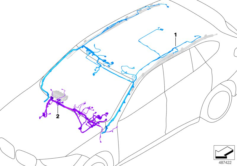 BMW 61129824681 REPAIR WIRING FOR AIRBAG SYS