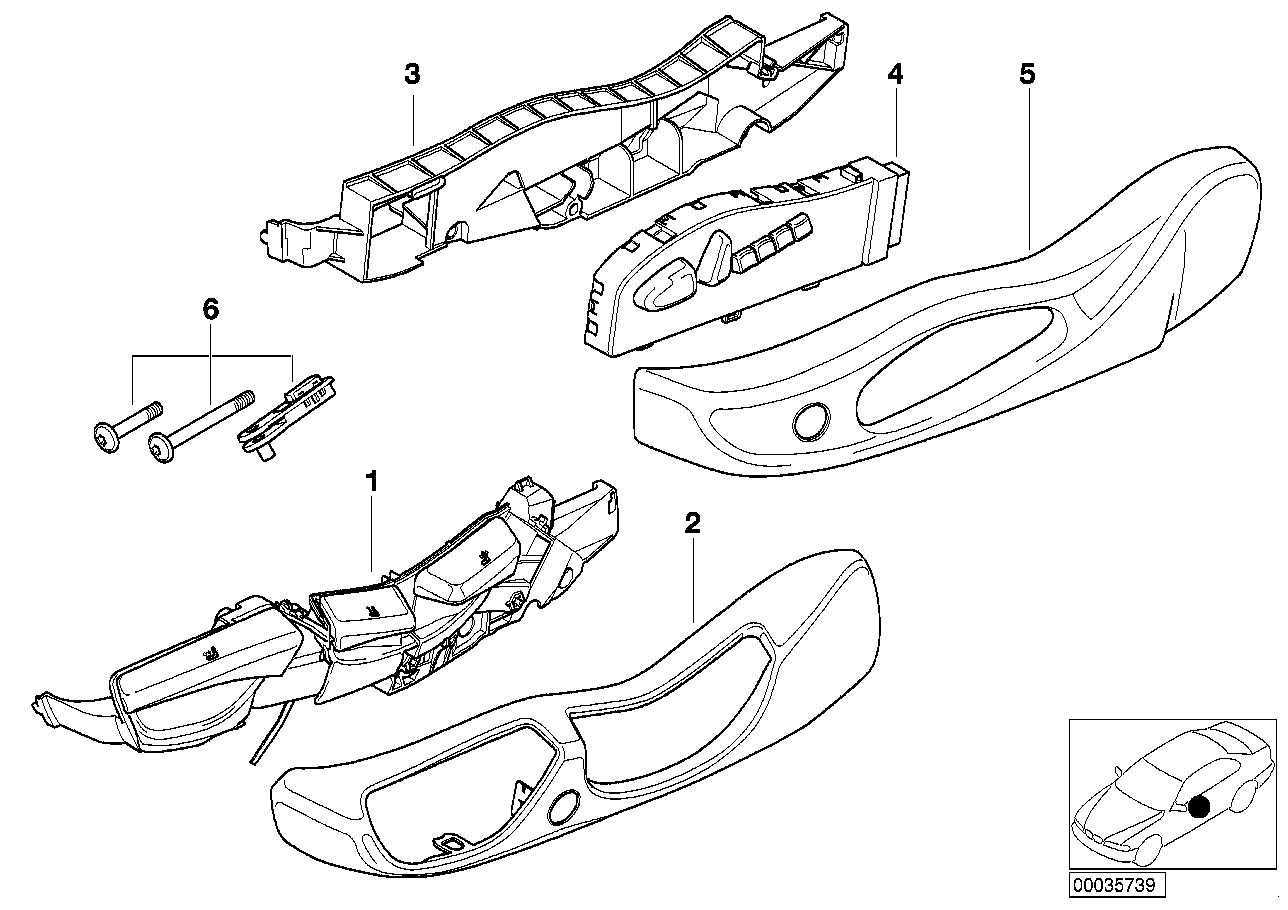 BMW 52108261327 Seat Trim, Outer Left