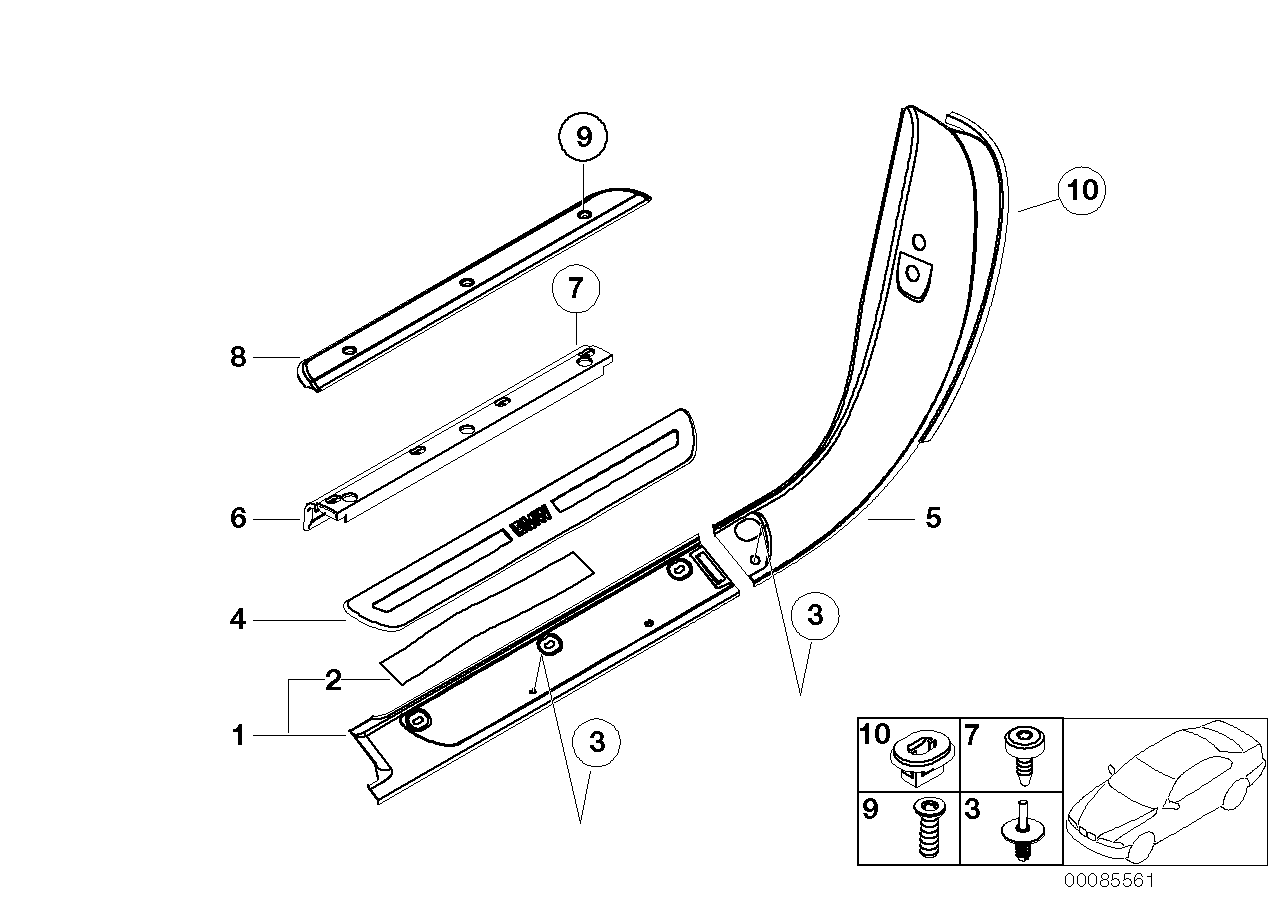 BMW 51478267943 Torx-Countersunk Screw