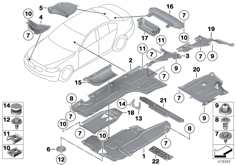 BMW 51757207898 Underfloor Coating Center