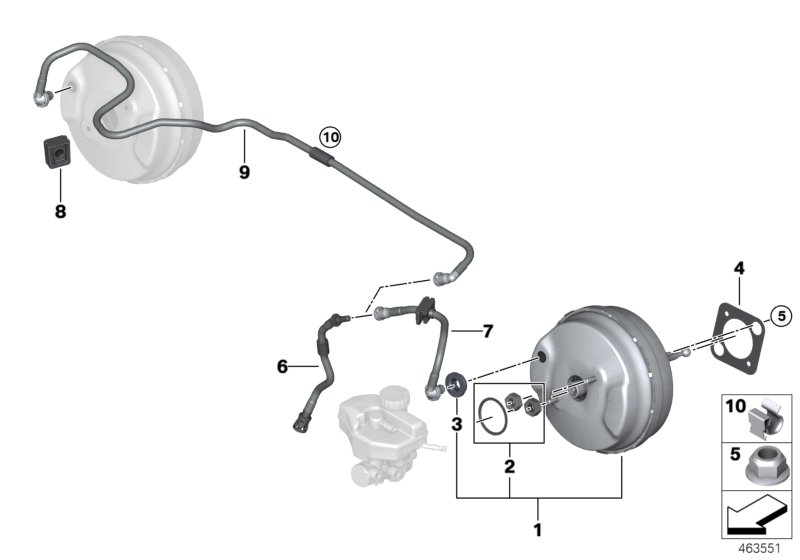 BMW 11668610508 VACUUM PIPE