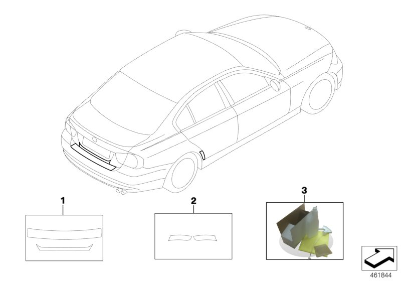 BMW 51910441696 Loading Edge Protective Film,Transparent